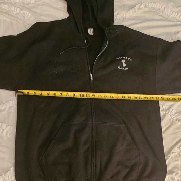 Adrift Again Black Zip-Up Hoodie | “A Long Cool Woman” | XL - Picture 9 of 10